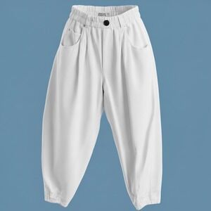 Citizens of Humanity Mens White Utility Cargo‎ Pants Elastic Waist Button Fly